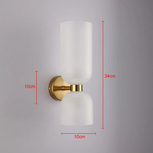 Applique scandinave Murale LED NORDIC Lucci Glass Double Tête - applique murale