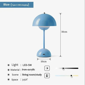 Lampe Flowerpot bleu