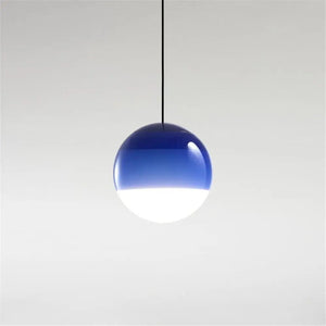 Suspension LED Dipping – Lampe suspendue en verre coloré - bleu