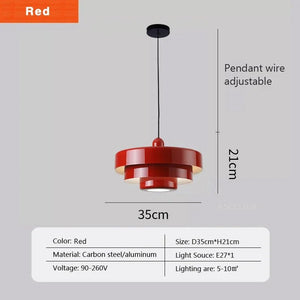 lustre retro danoie - Rouge