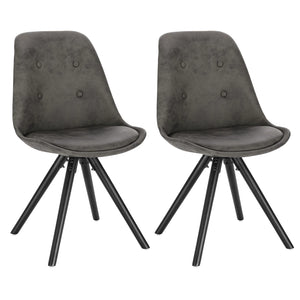 Chaises Loft Vintage lot de 2 couleur anthracite