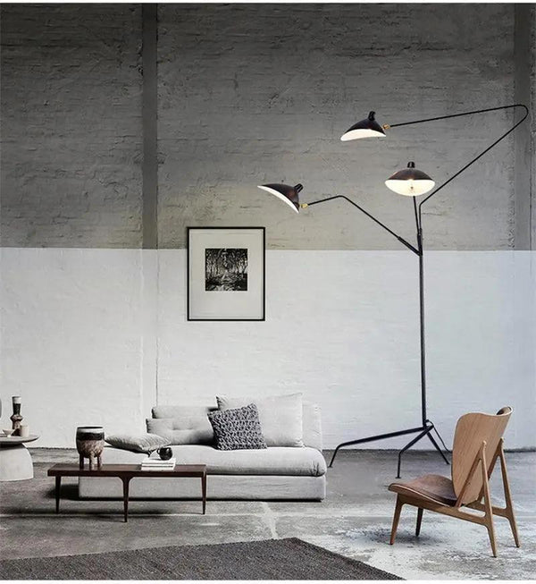 Lampadaire et lampe sur pied élégant