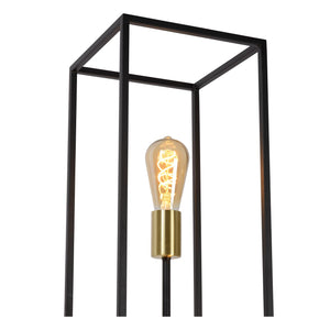 Lampadaire industriel noir 3 lumières Lucide