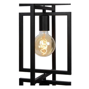 Lampadaire graphique noir 3 lumières Lucide