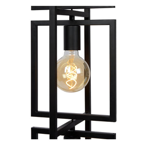 Lampadaire graphique noir 3 lumières Lucide