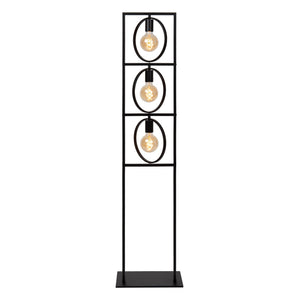 Lampadaire métal noir design contemporain Lucide