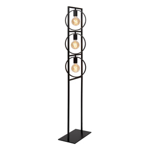 Lampadaire métal noir design contemporain Lucide