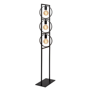 Lampadaire métal noir design contemporain Lucide