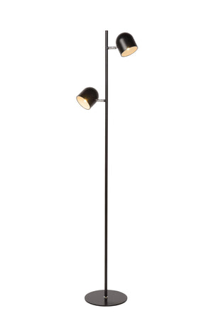 Lampadaire minimaliste noir Lucide