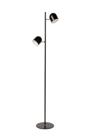 Lampadaire minimaliste noir Lucide