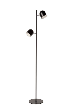 Lampadaire minimaliste noir Lucide