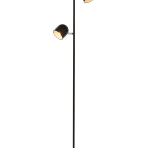 Lampadaire minimaliste noir Lucide