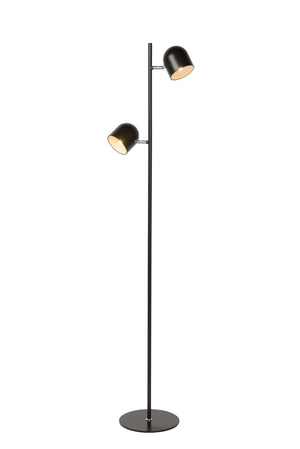 Lampadaire minimaliste noir Lucide
