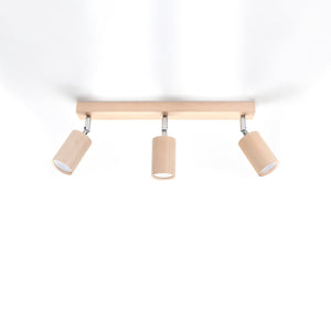 Plafonnier BERG en bois naturel – lumière orientable au style scandinave - Plafonniers