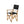 Chaise Marion - Editors 2 - pack - Nature / Black - Acacia - Chaises de cuisine et de salle à manger