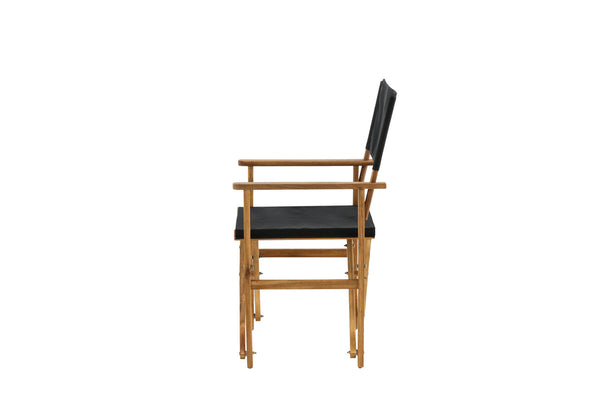 Chaise Marion Directors – lot de 2 – acacia naturel et noir