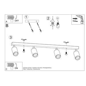 Plafonnier BERG en bois naturel – lumière orientable au style scandinave - Plafonniers