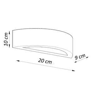 Applique Atena 20 cm Blanc vue 4