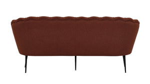 Calais 3-Seat Sofa Red
