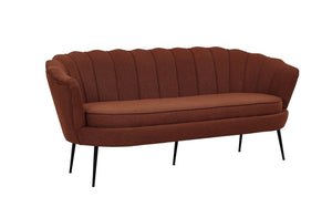 Calais 3-Seat Sofa Red