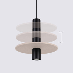 Suspension PELTA Beige / Noir vue 5