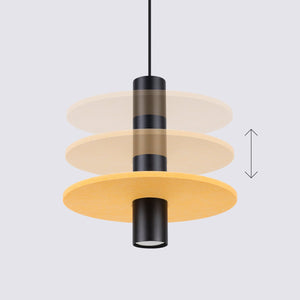 Suspension PELTA Jaune / Noir vue 5