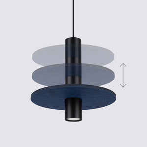 Suspension PELTA Bleu marine / Noir vue 5