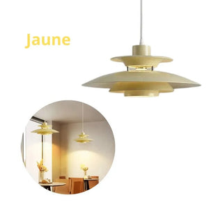 Suspension Horn Vintage 70s modèle jaune