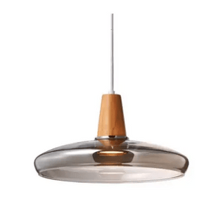 Suspension moderne verre et bois CONCEPTUM by BB'art