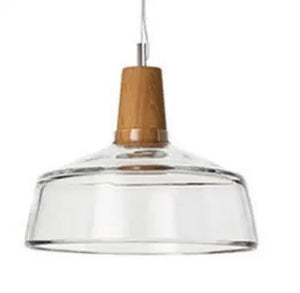 Suspension moderne verre et bois CONCEPTUM by BB'art