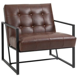 Fauteuil Chesterfield relax capitonné de salon - Fauteuil