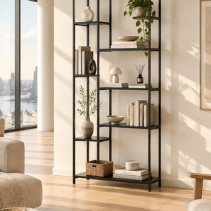 Étagère EL ALTO 164 cm en acier thermolaqué noir – vue 2