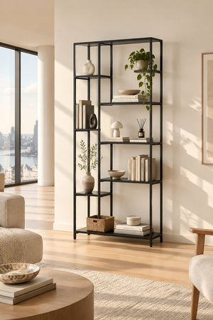 Étagère EL ALTO 164 cm en acier thermolaqué noir – vue 2