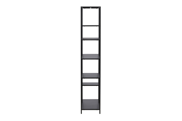 Étagère EL ALTO 164 cm – Acier thermolaqué noir, 6 tablettes