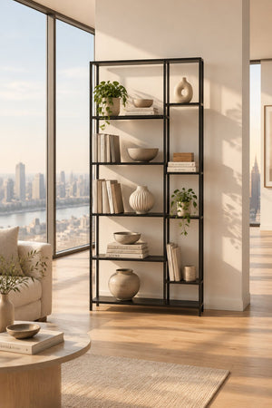 Étagère EL ALTO 164 cm en acier thermolaqué noir – vue 7