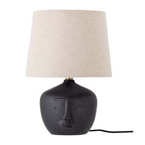 Matheo Lampe de table, Noir, Terre cuite -
