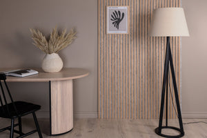 Lampadaire Kona bois et lin naturel