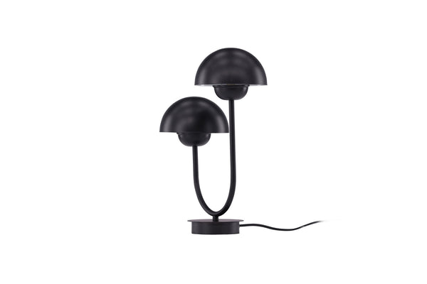 Lampe à poser Lyckorna – duo de globes métal noir