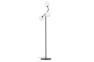 Marsan Floor Lamp - Black / White glass - Lampadaire