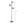 Luminaire à trois boules chromées vu sous un autre angle