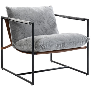 Fauteuil d'appoint rembourré, assise confort salon - Fauteuil