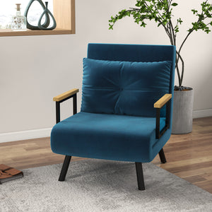 Fauteuil convertible 3 en 1, lit 1 place dossier 5 pos - Fauteuil