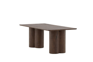 Table basse OLIVIA moka, de profil