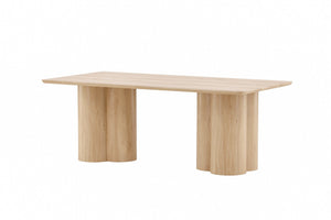 Table basse OLIVIA naturel, de trois quarts