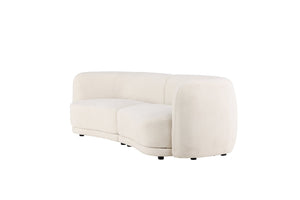 Profil du sofa trois places blanc