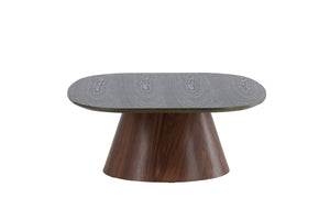 Table basse LANZO vert profond, détail