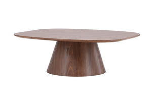 Table basse LANZO moka, de trois quarts