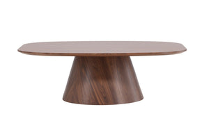 Table basse LANZO moka, vue de dessus