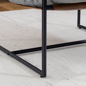 Fauteuil d'appoint rembourré, assise confort salon - Fauteuil