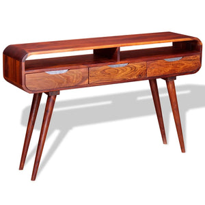 console Bois massif 120x30x75 cm 